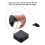 Retractable Remote Control Tethers, Remote Cable Lock , 6.6Ft /2M Remote Control Security Lock for TV and DVD 2 Pcs 5