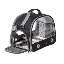 Bird Carrier Bag Backpack for WithStrap Portable Small Animal Carrier Outside Travel Cage C
