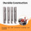4-Pack 47770 Pipe Threader Set for RIDGID,High-Speed Threading Dies for 1-2 Inch Pipes,Universal Die Heads Threader Tool 6