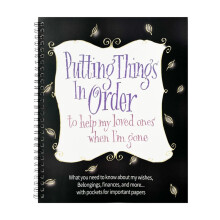 1pcs End of Life Planner Workbook, A Thoughtful Guide for Organizing Documents & Planning for the Future