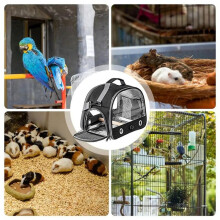 Bird Carrier Bag Backpack for WithStrap Portable Small Animal Carrier Outside Travel Cage C