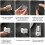 Toothbrush Holder Wall-Mounted with Double Slots, Toothpaste Dispenser and Squeezer Set,Bathroom Organizer Accessories A 5