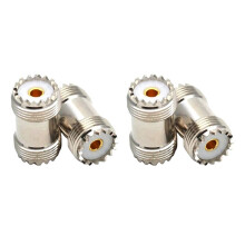 4 Stuks UHF SO239 Vrouwelijk Naar UHF Vrouwelijk Rechte Connector UHF Vrouwelijk Adapter voor UHF PL259 Mannelijk
