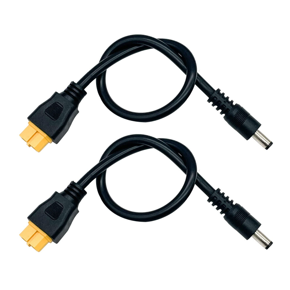2 Packs Xt60 Adapter Cable Xt60 Female To Dc 5.5Mm X 2.1Mm Male Connector For Fpv Monitor Charging 9771547222002
