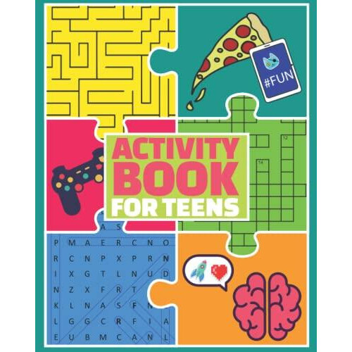 Activity Book for Teens by Global Peach Paperback Book