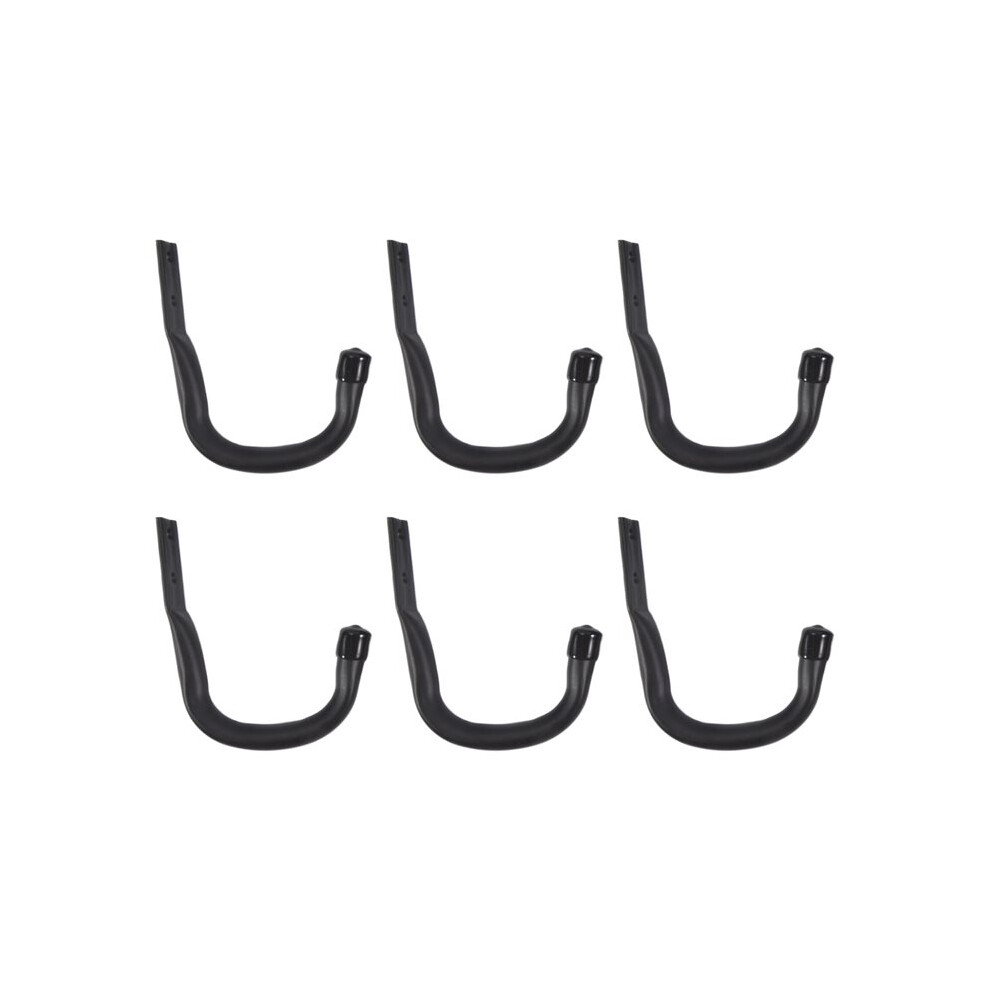 6Pcs Heavy Duty Garage Storage Hooks,Bike Hooks For Garage Wall,Utility Garage Hooks,Wall Mount J Hook For Hanging 4711801866196