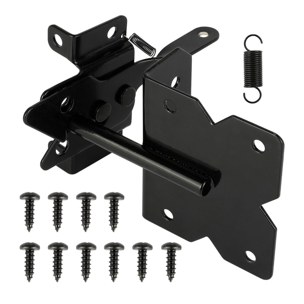 Heavy Duty Selflocking Gate Latch For Wooden Fence, Stainless Steel Outdoor Garden Lock 9169991244235