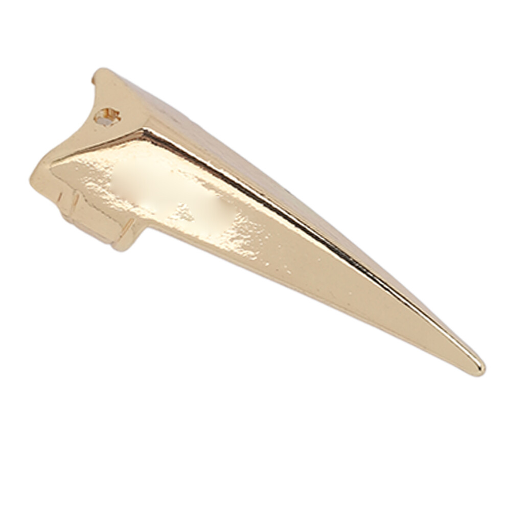 Unisex Gold Alloy Hair Finger Parting Tool For Dreadlocks & Braids 50X15mm