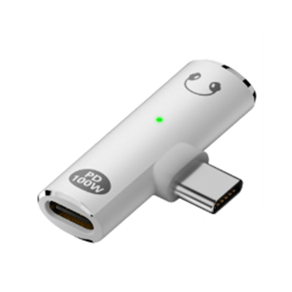 2 In 1 Type C Headphone Charging Jack Aux Audio Adapter Pd100w Usb C To 3.5Mm Hifi Earphone Connector For A 6032287599438