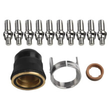 23 Stück PT-60 IPT-40 PT40 Plasmaschneidbrennerspitze 1,0 mm 51313 Elektrode 52582 Plasmaschneidtaschenlampe Plasmaschneiden