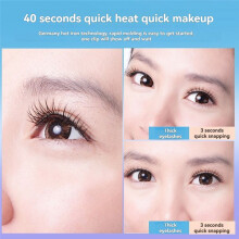 Electric Eyelash Curler Portable Eyelash Curler Brush Heated Eyelash Curling Eye Contour Fast Heating Curler Black