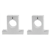 2 Pcs Linear Motion Rail Clamping Rod Rail Guide Support Shaft Bracket Coupling Mount SK20 20mm