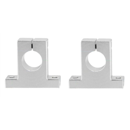 2 Pcs Linear Motion Rail Clamping Rod Rail Guide Support Shaft Bracket Coupling Mount SK20 20mm
