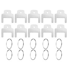 10pcs 770301 Paper Towel Dispenser Keys,Toilet Paper Dispenser with 10 Key Rings Paper Towel Holder Key Tissue Box Key
