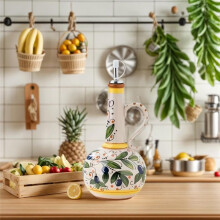 Ceramic Olive Oil Dispenser Bottle 23oz, Olive Oil Dispenser Bottle Ceramic, Stainless Steel Spout Ceramic Oil Dispenser