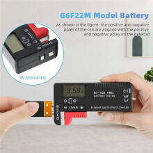 BT168 Pro Digital Battery Tester Volt Checker for AA AAA 9V Button Multiple Size Battery Tester Voltage Meter Tools