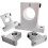 2 Pcs Linear Motion Rail Clamping Rod Rail Guide Support Shaft Bracket Coupling Mount SK20 20mm 2
