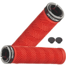MOTSUV Bicycle Handlebar Grips Rubber Soft Mountain Bike Grips Dustproof Handlebar Protect Cover Bicycle Grips Red