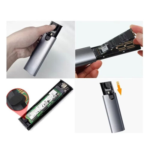 Case SSD M2 NVMe Protocol 10 Gbps M.2 A USB Type C 3.2 Gen 2 Box Esterno Portatile NVMe SSD 1