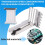 Vertical GPU Mounting Bracket with PCI-E 4.0 X16 Riser Cable Video Card Support Kit 90 Degree Right Angle White 9