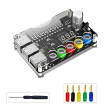 24Pin ATX Power Supply Breakout Board Strömmodul Justerbar Spänningsknopp 6 Portar USB 2.0 Stöder QC2.0 QC3.0