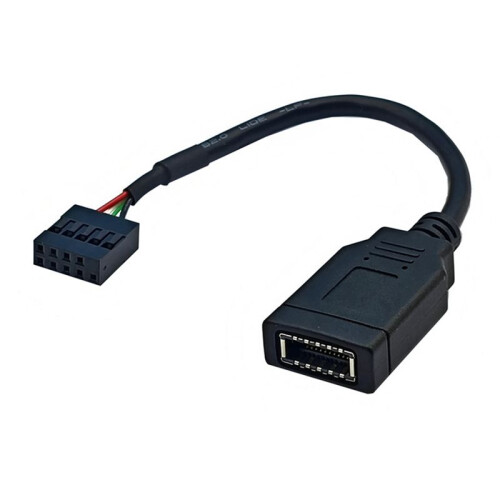 USB 9PIN Naar Type-C Frontpaneelkabel USB 9PIN Naar TYPE-E KEY-A Adapterkabel USB Frontpaneel Adapterkabel