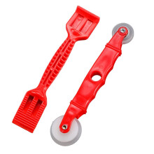 2 Pack Weather Stripping Installation Tool Set with Dual Head Roller and Shovel for Auto and Home