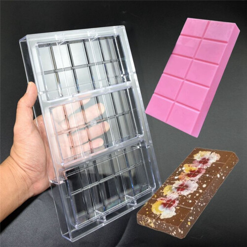 Polycarbonate Chocolate Bar Mold for Candy Making, Baking and Candy Snacks,Durable Appliance for Professional Bakery. 1
