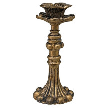 Retro Gold Candlestick Ornaments Photo Props Living Room Dining Table Atmosphere Candle Stand Base Candlestick Tall