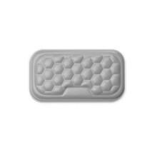 Ergonomic Wrist Pad Mouse and Keyboard Protection Rest Pad Massage Texture for PC Laptop Gaming Keyboard Mouse A Gray