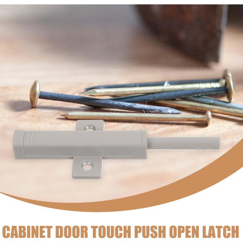 2 Sets Heavy Duty Push to Open Cabinet Latch SelfBouncing Concealed Hardware for Kitchen Closet 2