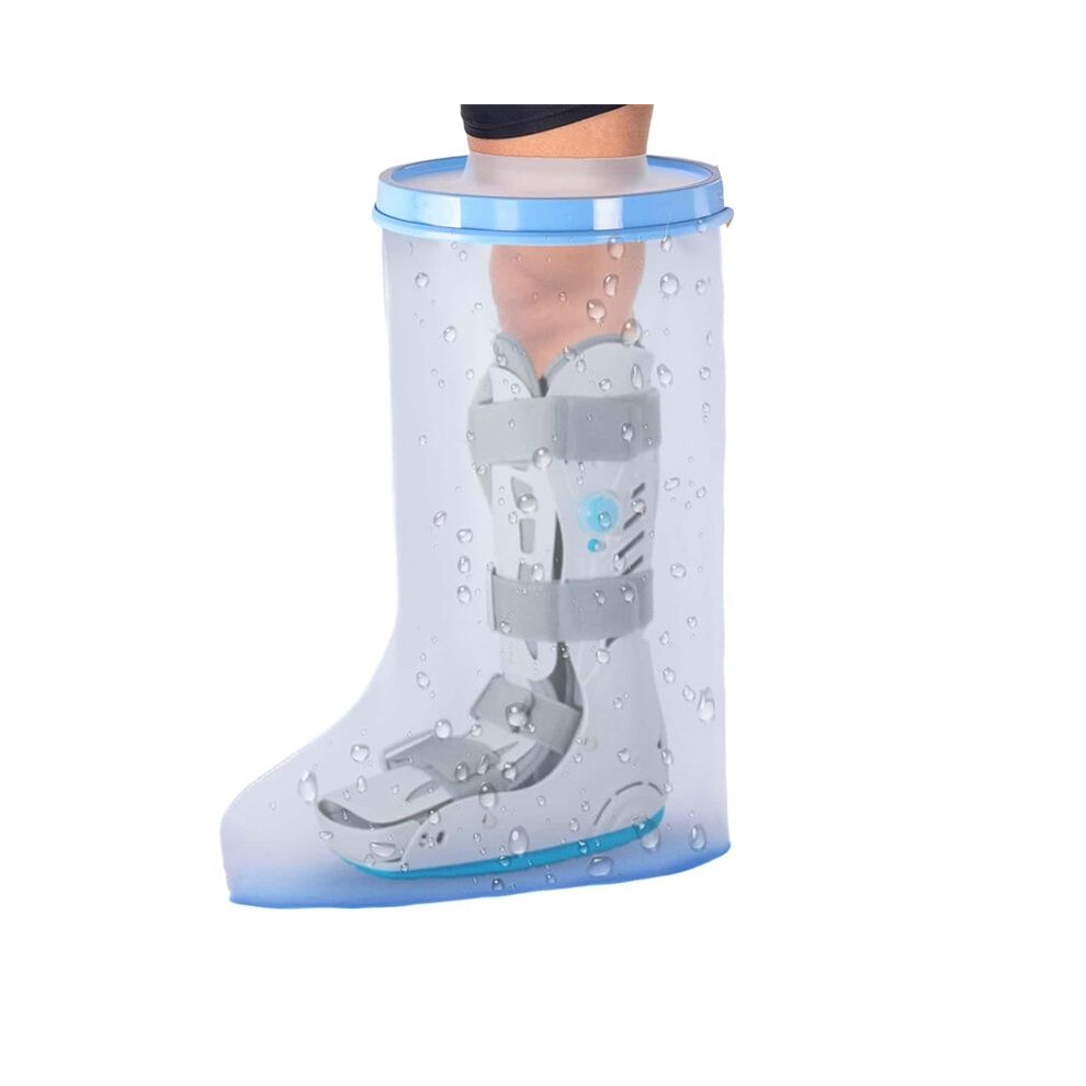 Waterproof Extra Wide Leg Cast Cover for Shower with Non-Slip Bottom for Leg Cast Protector for Leg Surgery Wounds