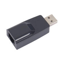 USB to RJ45 LAN Ethernet Adapter 100Mbps USB2.0 Network Card for PC Laptop Desktop DVB Set Top Box Drive-Free Black