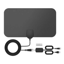 HDTV Antenna Indoor Digital Amplified TV Antenna with Strong Signal Full HD TV Reception, 80 Miles Range