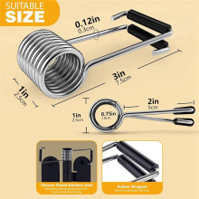 Butterfly Spring Door Closer,Spring Hinge Door Closer Fits Most Door Butt Hinge Pin,Automatic Spring Door Closer 8pcs