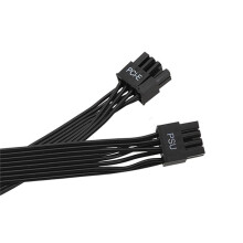 Câble D'Alimentation PSU 8 Broches Vers Double PCI-E 6+2 Broches pour , Câble GPU Mâle Vers Mâle pour Alimentation Modulaire Thermaltake