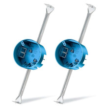 2 Pcs Ceiling Fan Brace Electrical Box 14.25 to 22.5 Inch Adjustable Electrical Box and Support Bar Fan Bracket