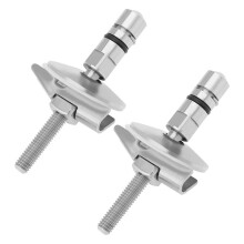 1 Pair Toilet Fixing Hinge Set M6 X 71.5mm Stainless Steel Toilet Lid Hinge Fixing Bracket C0102G Compatible