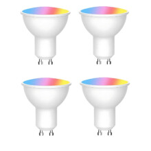 Tuya GU10 LED Light Bulb Dimmable 6W 220V Life App Control Spotlight Bulb Works with Alexa 4Pcs