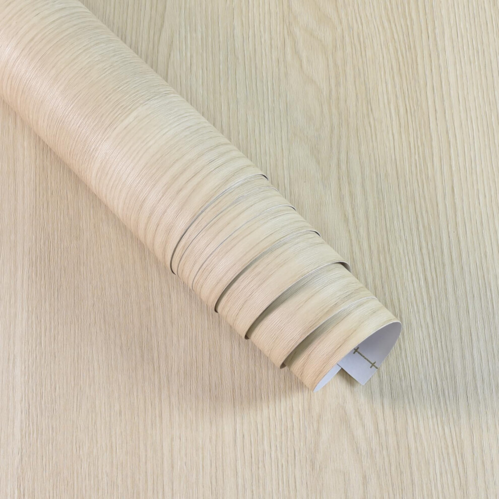 Beige Cherry Wood Peel And Stick Wallpaper Waterproof Vinyl Contact Paper For Cabinets Countertops 15.7'X118' 9771547222248