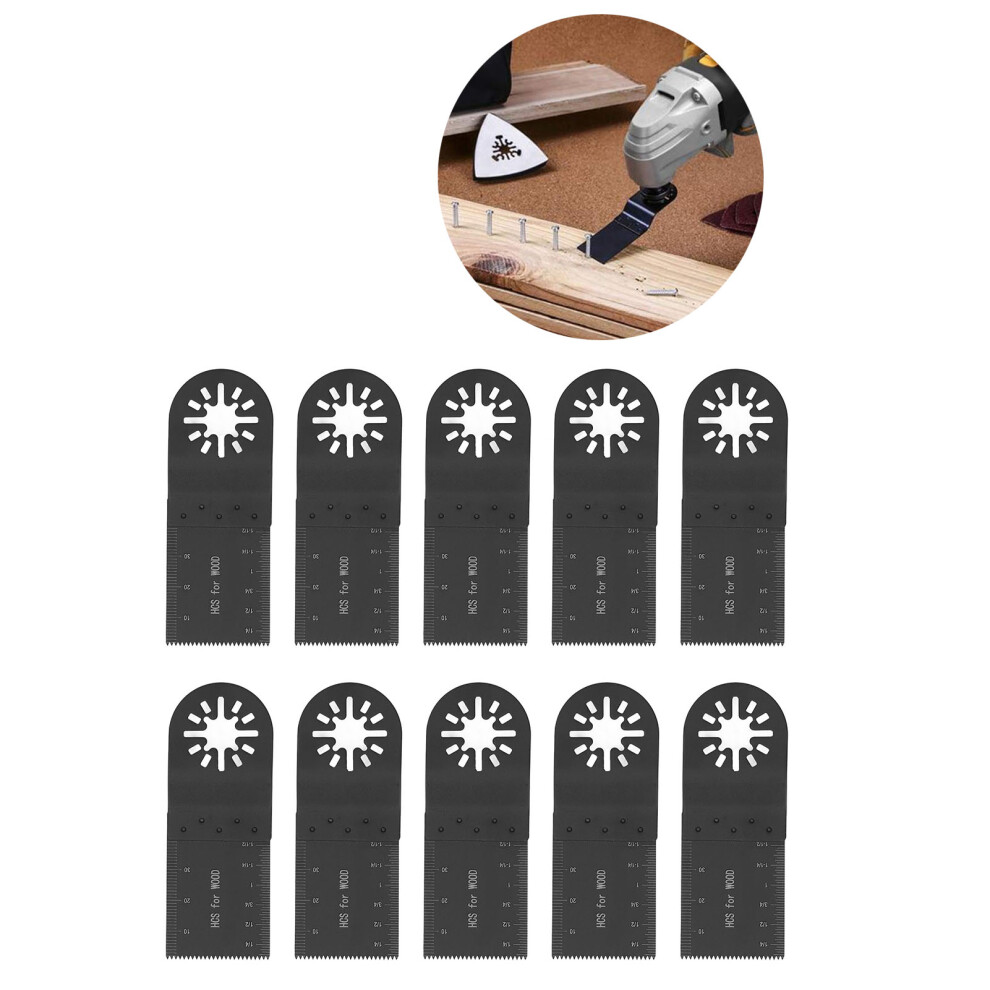 10 Pcs Oscillating Multitool Saw Blades High Carbon Steel Quick Release 9421390282448