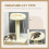 PawHut PawHut 83cm Cat Tree Tower with Scratching Post, Kitten Bed, Toy, Cream 4