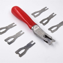 Weld Seam Trimming Tool for Vinyl Flooring with Precision Cutter and Six Interchangeable Blades