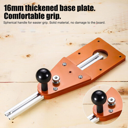 Adjustable Router Circle Cutting Jig for Woodworking with Precision Cuts and Quick Mounting Design 1