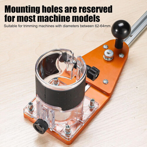 Adjustable Router Circle Cutting Jig for Woodworking with Precision Cuts and Quick Mounting Design 2
