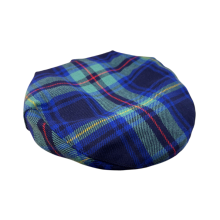 100% Regimental Scottish Tartan Winter Wool Flat Cap - LAPD Pipe Band