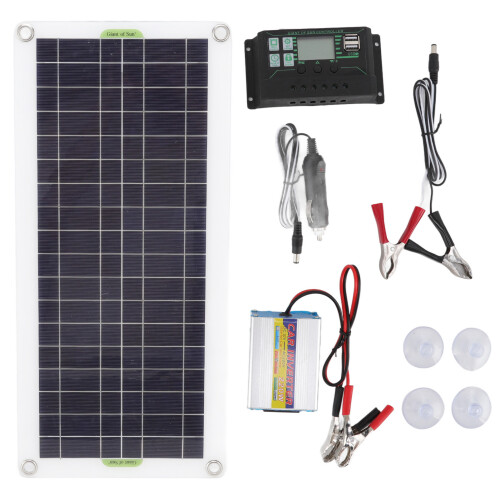 30-W-tragbares Solarpanel mit 220-W-Wechselrichter