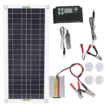 30-W-tragbares Solarpanel mit 220-W-Wechselrichter