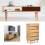 Solid Wood Furniture Legs Set 8cm Cone Shape, Durable Sofa Bed Cabinet Replacement 5