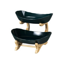 Three Tier Fruit Stand with Durable Lightweight Build for Elegant Kitchen Counter Display